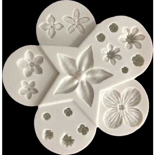 Silicone Concrete Molds Flower Ceramic Arts Mould Pottery Handmade Plaster Mold