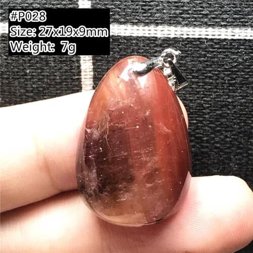 Top Natural Purple Red Auralite 23 Pendant for Women Men 27x19x9mm Beads Silver Water Drop Canada Crystal Stone Jewelry AAAAA