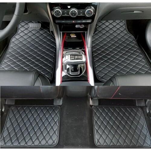 WLMWL General leather car mat for Citroen all models C4-Aircross C4-PICASSO C6 C5 C4 C2 C-Elysee C-Triomphe auto accessories