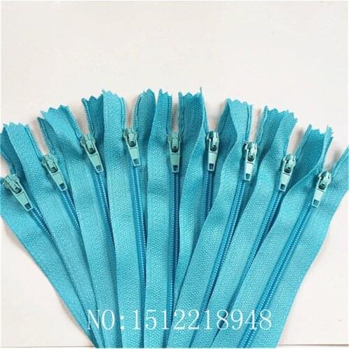 10pcs ( 16 Inch ) 40cm Sky Blue Nylon Coil Zippers Tailor Sewer Craft Crafters &FGDQRS #3 Closed End