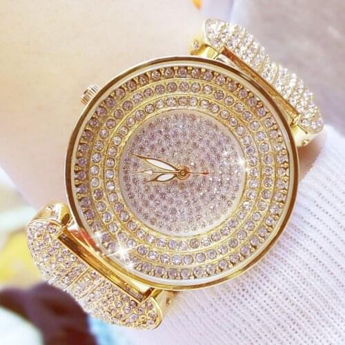 SEYRNOW Best Watches for Women Full of Diamonds Sexy Gold Quartz Watch Party Clock Women Prom Ladies Watches 2018 Montre Femme