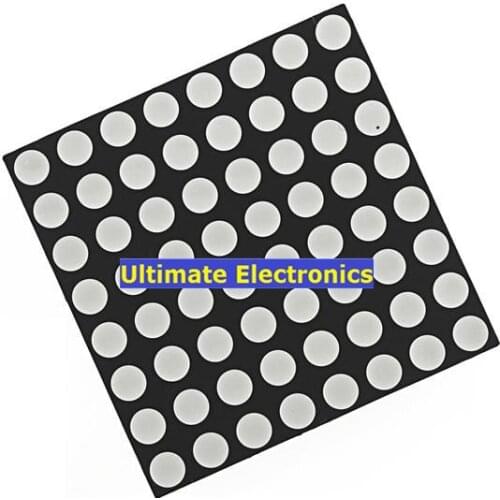 10pcs 8*8 LED dot matrix 1088AS 3mm Common cathode Common anode bright red 1088BS/HSN-1088UR 32*32mm