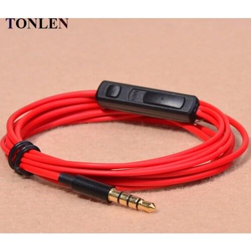 3.5mm headphone adapter Earhopne Wire 1.2m HIFI Headphones DIY Cable Headset by microphone repair headphone cable wires