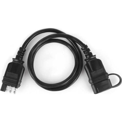 32in Wire Plug 4 Pin Flat Extension Cable Male Female Connector for RV Trailer Accessories RV