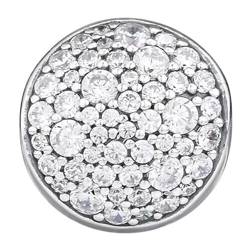 Charms 925 Silver Original Fit Pandora Bracelets Sterling Silver Pave Sphere Charm Beads for diy Women Jewelry