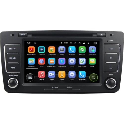 8" Android 10.0 PX6 Car Radio For SKODA OCTAVIA 2012 Car Audio 6 Core Stereo Car Multimedia Player 1024*600 DVD Player DSP GPS