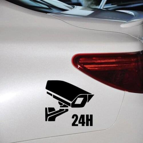 Aliauto Car-styling The Car Has Vehicle Monitoring 24 Hours Driving Record Security Warning Car Sticker And Decal For Vw Golf