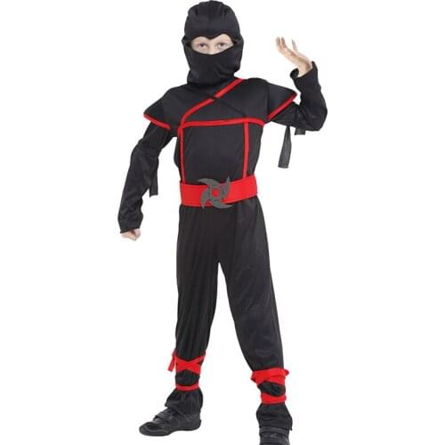 Martial Arts Ninja Cosplay Costumes For Kids Children Halloween Cosplay Mujer Fancy Party Decorations Dress Up