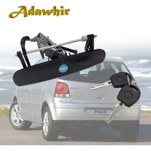 Door Handle with Lock Tail + 2 Keys for 2002-2006 VW Volkswagen Polo 6Q6827565A 6Q6827565D