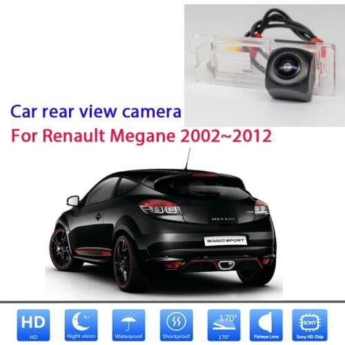 Rear View Camera For Renault Megane 2002~2012 CCD Full HD Night Vision License Plate backup Reverse camera high quality RCA
