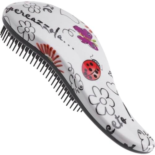 14.5cm Massager Comb Hair Detangling Brush Professional Comb For Wet Dry Hair No Tangle Hair Brush Scalp Brush (Random Color)