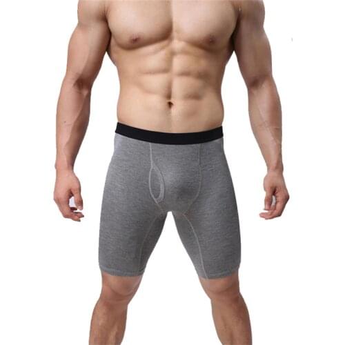 Mens Athletic Sports Tight Shorts Short Pants Compression Cotton Underwear Comfortable Summer Male Gym Running Shorts