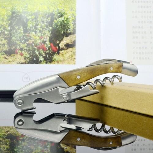 Rosewood Multifunctional Bottle Opener Professional Waiters Corkscrew Bottle Opener and Foil cutter Gift for Wine Lovers