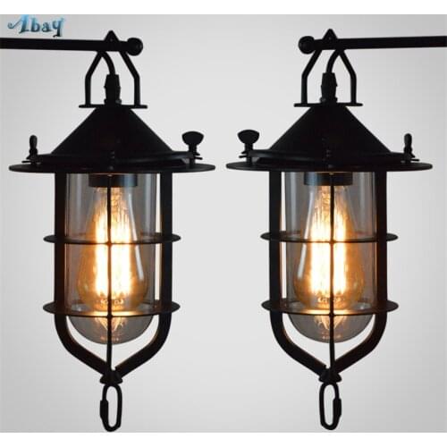 Loft Industrial Retro Pendant Lights American Dock Lamps Dining Living Room Restaurant Hotel Clothing Shop Desk Hanging Fixtures
