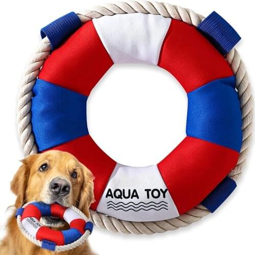 Durable Outdoor Swimming Ring Toy Chew Squeaky Toys Dog Flying Disc Interactive Toys for Small Medium Large Dogs Pet Accessories