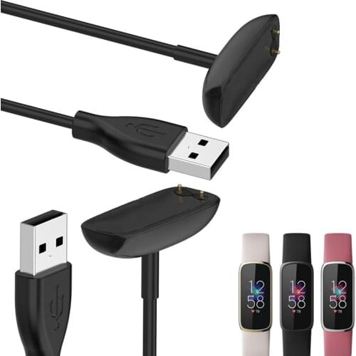 Smartband USB Charging Cable Cord Dock Charger Adapter Charge Wire For Fitbit Luxe Wristband Smart Band Bracelet Accessories