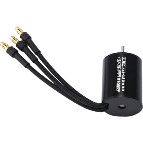 Waterproof Brushless Motor 2430 Motor 4P Sensorless Brushless Motor for 1/16 1/18 RC Car Truck