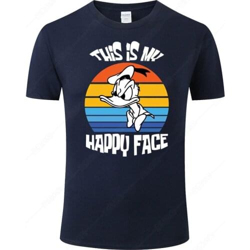 Funny Donald Duck T Shirt Men Women Summer Cotton Tee Casual Short Sleeved T-shirt Cartoon Anime Print Tshirt Cool Tops J110