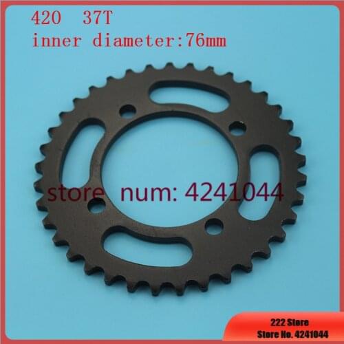 Black steel 420 37T tooth 76mm Rear Chain Sprockets For Chinese Pit Dirt Bike Motorcycle Motocross 50cc-160cc