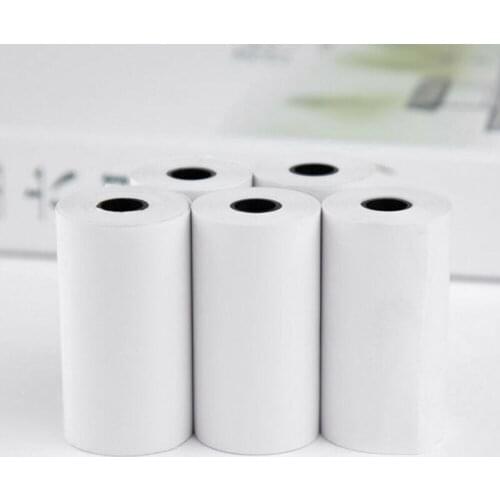 10 Rolls White Children Camera Wood Pulp Thermal Paper Instant Print Kids Camera Printing Paper Replacement Accessories Parts