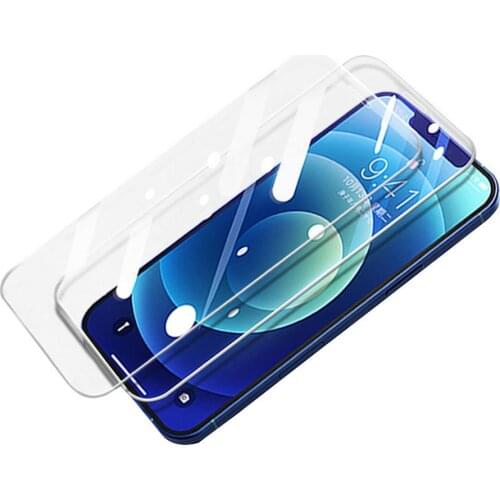 2Pcs Full-screen Tempered Film Scratch Protection Phone Cover HD Tempered Film For IPhone 12/iPhone 12 Pro Ultra-thin Round Edge