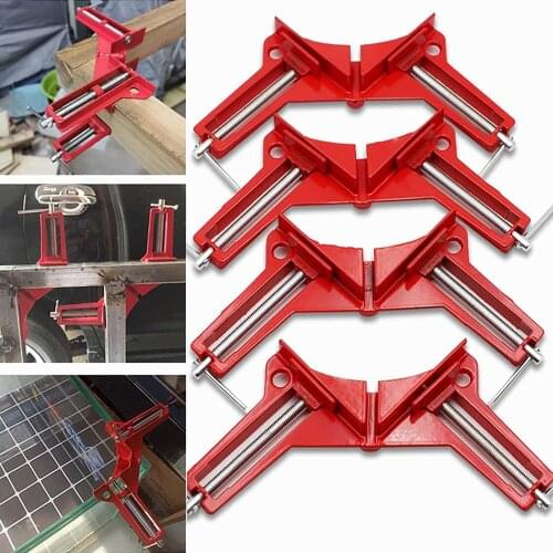 4pcs 90 Degree Right Angle Clip Fixed Corner Clamp Multifunction Hand Tool for DIY Fishtank Woodworking Picture Frame Hand Tools