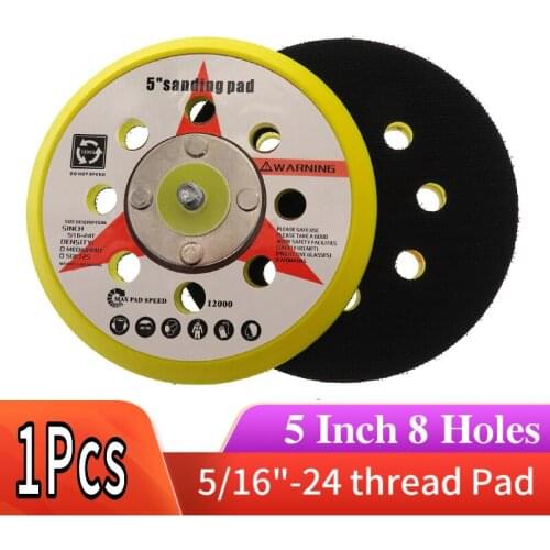 5 Inch 8 Holes Sanding Pad Sander Backing Pad Hook and Loop Power Tools Accessories(1PCS)
