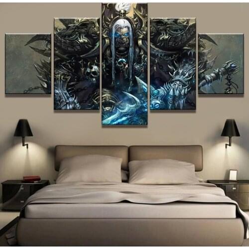 5 pcs,Full Square 5D DIY Diamond Painting WOW Guldan Full diamond Embroidery Cross Stitch Rhinestones Y2783