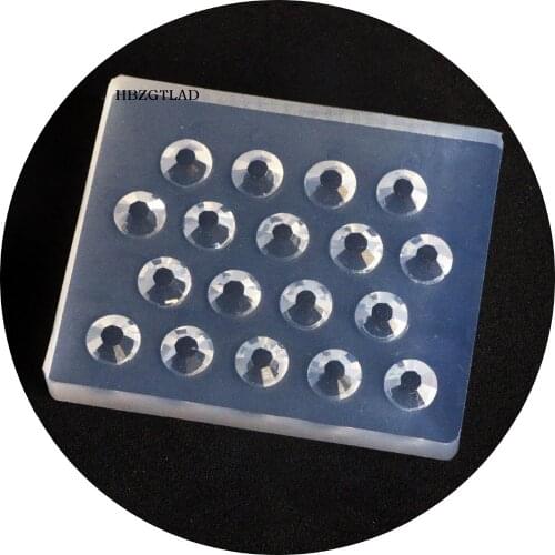 6mm diamonds Porcelain necklace bracelet gem drop mold transparent Epoxy Resin Jewelry Pendant Bracelet Making resin molds