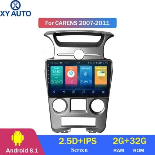 9 inch 2.5D IPS HD multi-touch screen Android 8.1 2G RAM 32G ROM NAVI for kia Carens 2007-2011 with Bluetooth USB WIFI SWC