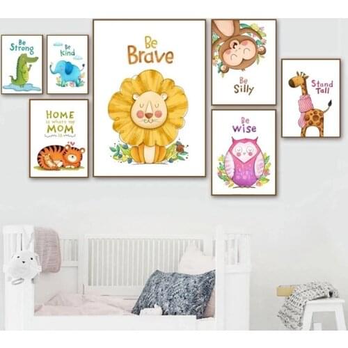 New 5D Diamond Painting Cartoon Animal Lion Embroidery Rhinestone Cross Stitch Gift Home Office Decor Kids Adult Factory Direct