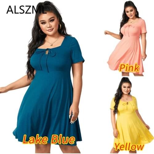 Летние платья с коротким рукавом ALSZML China At AliExpress