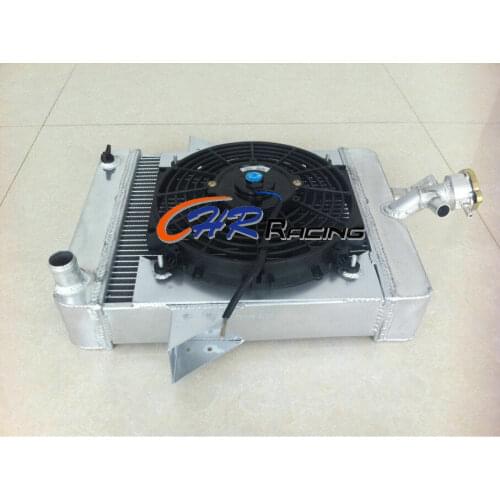 62mm Aluminum Radiator + Shroud +Fan For 1966-1973 67 68 69 Triumph GT6 Manual