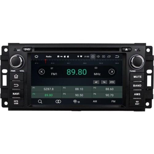 6.2" Android 8.0 4GB RAM Car Radio DVD GPS Navigation for Jeep Grand Cherokee Compass Wrangler Journey Chrysler Sebring 300C