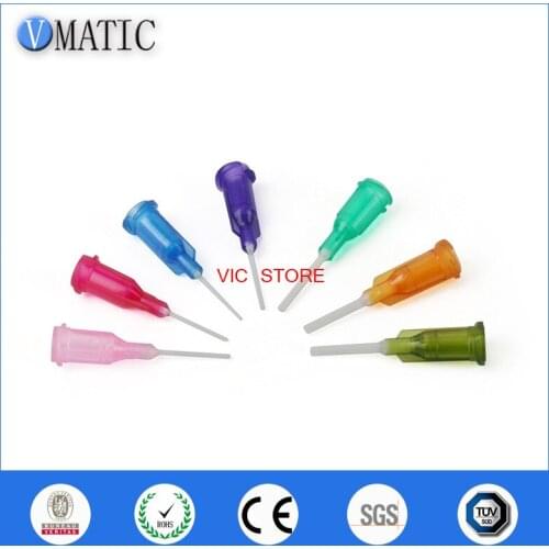 Free Shipping 100Pcs 14G-25G 0.5'' Polypropylene Glue Dispensing Flexible Plastic Needles 1/2 Inch