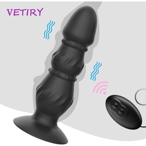 Wireless Remote Anal Vibrator Sex Toy For Men Anal Beads G Spot Clitoris Stimualtion Butt Plug Vibrator Adult Sex Toys for Gay