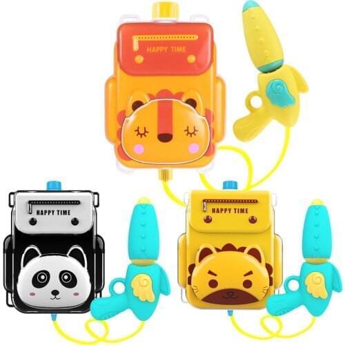Childrens Backpack Water Gun Toy Pull-out Beach Water Spray Gun Childrens Backpack Water Bomb Toy Children Summer Toys