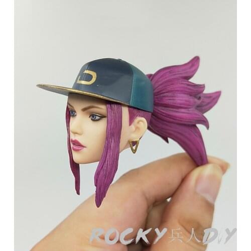 Cat toys CT020 1/6 scale Hip-pop Girl Head Carving Female Head Model fit for 12" action figure doll