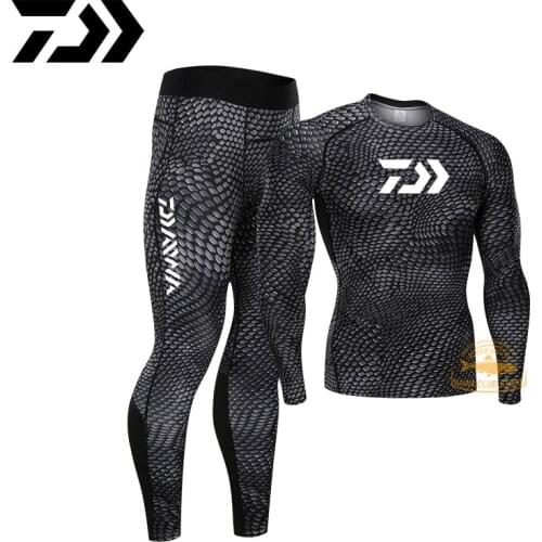 DAIWA Underwear Set Outdoor Beach Swimming Fishing Sunscreen Compression Quick-drying Underwear Sports Fitness Training Clothes