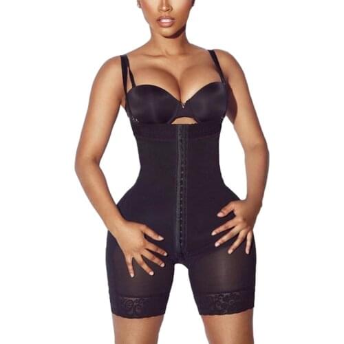Women Shapewear High Compression Removable Straps Fajas Abdomen Body Shaper Corset