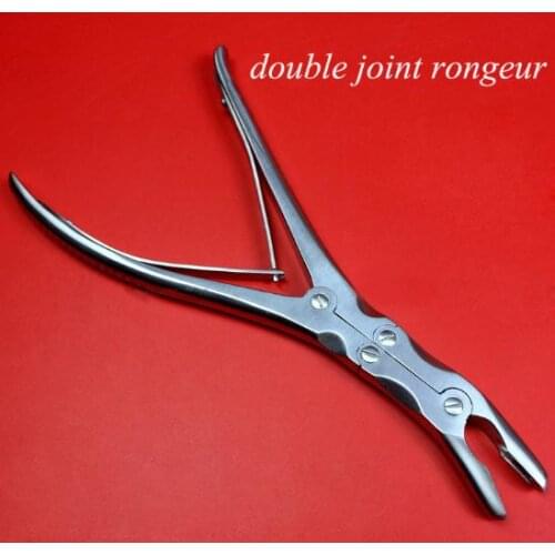 Medical orthopedic instrument olecranon type rongeur forceps stainless steel double joint bone rongeur forceps Bone scissors