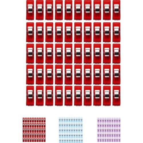 Mini Color Clips For Photo Clips Clothespin Craft Decoration Clip Peg Clear Sewing Craft Quilt Binding Plastic Clips Clamps 40p