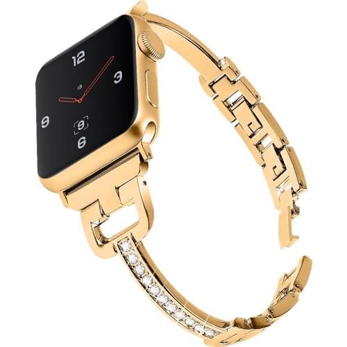 Fashion Diamond Bracelet Band For Apple Watch Series 5 4 3 2 42mm 38mm Jewery Strap Substitute for iwatch 44mm 40mm Profession