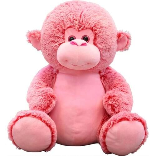 Plush Elephant Doll Toy Kids Sleeping Back Cushion Cute Stuffed Monkey Baby Accompany Doll Xmas Gift