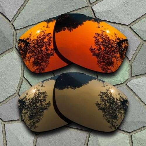 Red Orange&Bronze Copper Sunglasses Polarized Replacement Lenses for Oakley Jupiter Squared