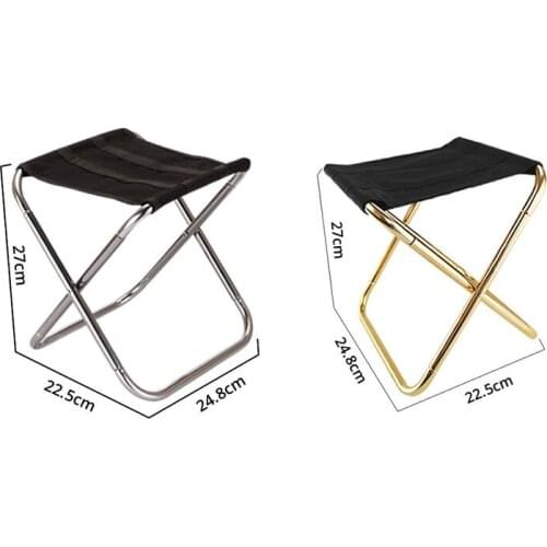 Portable Folding Camping Stool, Lightweight Camping Stool, Large Size Outdoor Foldable Chair for Camping, Travel, Hiking, BBQ