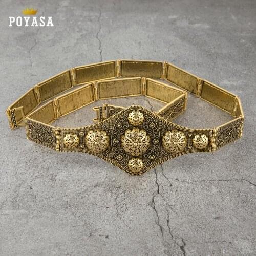 Luxury Gun metal color women belt chain metal waistband jewelry long adjustable length wedding caftan dress belt