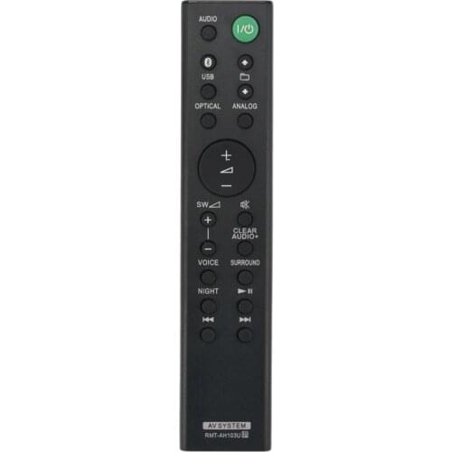 RMT-AH103U Remote Control for Sony Sound Bar HT-CT80 SA-CT80 HTCT80 SACT80 SS-WCT80 RMTAH103U