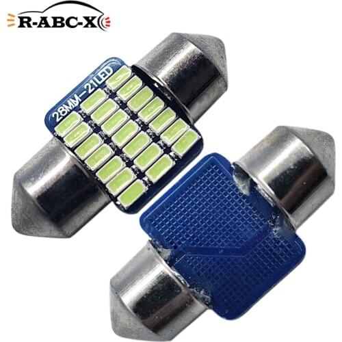 RUIANDSION 2Pcs 28MM 3014SMD Super Bright 600Lm Ice Blue Pink White Canbus Car Reading Light Dome Lamp C5W Interior LED Bulb 12V