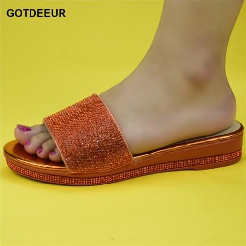 Latest Design Sandals Rhinestones Sexy Party Woman Shoes Elegant Fashion Casual Shoe Women Sandals Plus Size Party